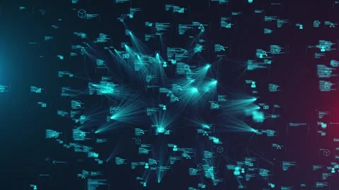 Data Networks Storage Cloud Infrastructure Analytics Security Stock Footage 302884990