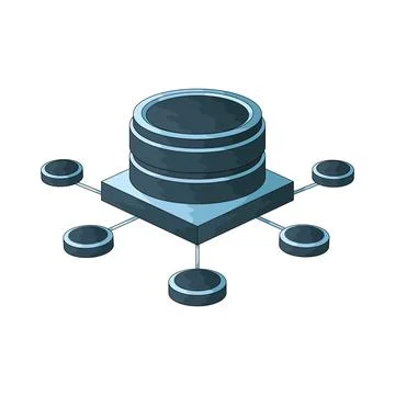 Data Node illustration Stockillustratie