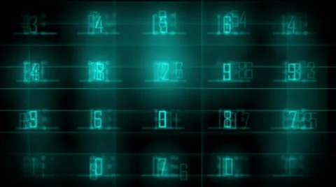 Data Number Stock Footage 38120715
