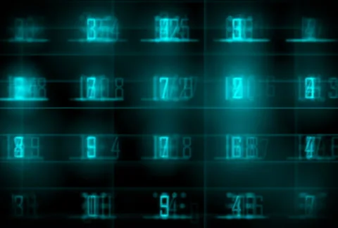 Data Number Stock Footage 38122193