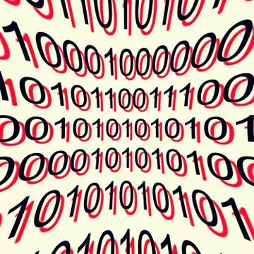 Data number pattern background Stock Illustration