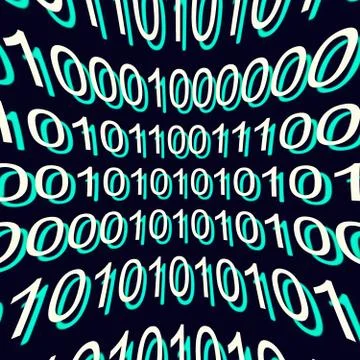 Data number pattern background Illustrazione stock