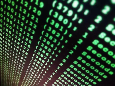 Data Numbers Above 스톡 사진