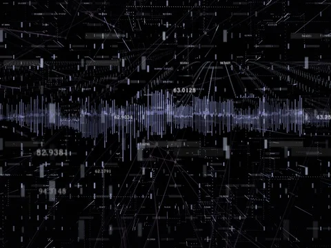 Data Numbers Grid 2K Loop Alpha Stock Footage 71350672