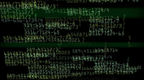 Data Numbers Loopable Stock Footage 39074069