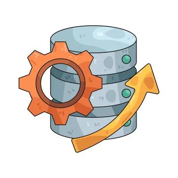 Data Optimizer illustration Illustrazione stock