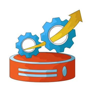 Data Optimizer illustration Stock Illustration