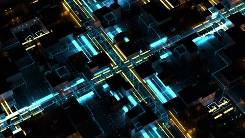 Data or artificial intelligence computing concept. Stock Footage 168021386