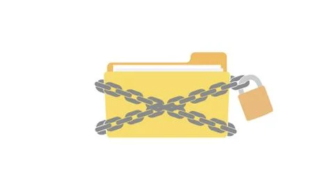 Data or document security, privacy and protection Illustrazione stock