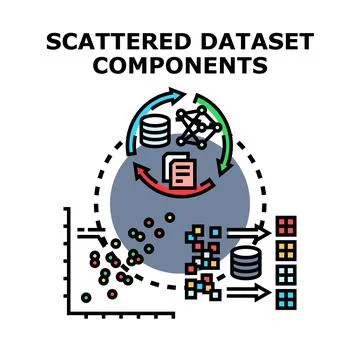 Data organization processing and analysis algorithm Stockillustratie