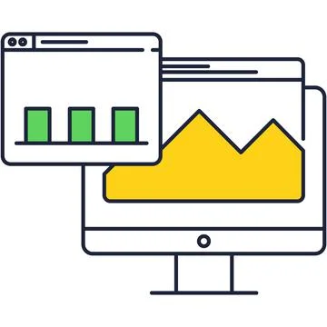 Data organize icon digital document storage vector Stock Illustration