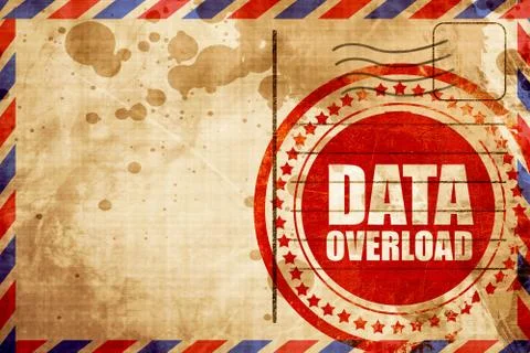 Data overload Illustrazione stock