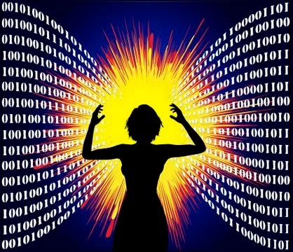 Data Overload Illustrazione stock