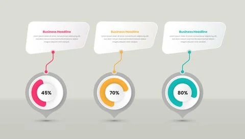 Data overview and text presentation minimalist infographic elements with ci.. 스톡 일러스트