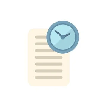 Data paper icon flat vector. Web interface イラスト素材