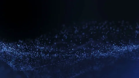 Data Particle Field Blue 스톡 동영상 73360161