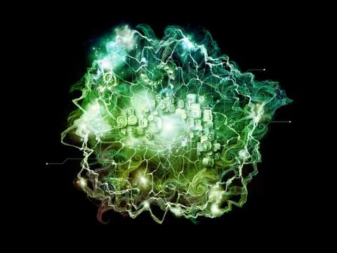 Data Particle 스톡 일러스트