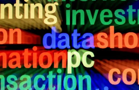 Data pc concept Stock Illustration