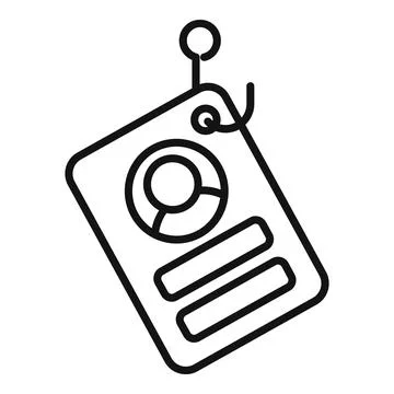 Data phishing icon outline vector. Virus hacker Stockillustratie
