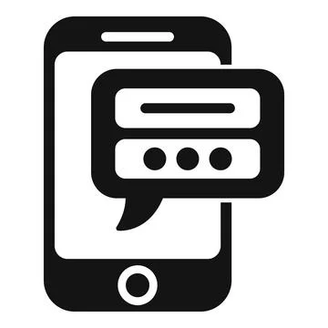 Data phone info icon simple vector. Document protect Stock Illustration