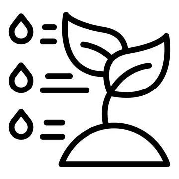 Data plant icon outline vector. Smart app 스톡 일러스트