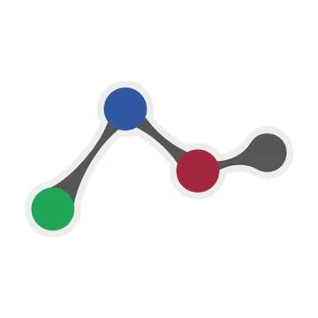 Data points icon. Infographic design. Vector graphic Stock Illustration