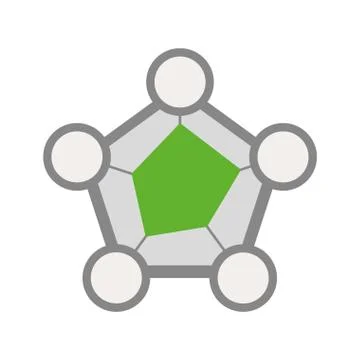 Data points icon. Infographic design. Vector graphic Stock Illustration