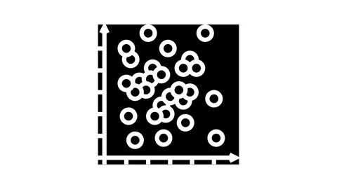 Data points plot machine learning glyph icon animation Vídeos de archivo 326145313