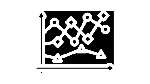 Data points plot machine learning glyph icon animation Vídeos de archivo 326735733