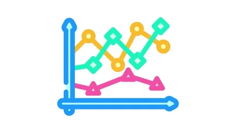 Data points plot machine learning color icon animation Vídeos de archivo 327259878