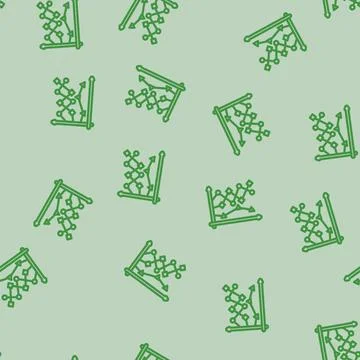 Data points plot machine learning line vector seamless pattern Stock Illustration