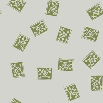 Data points plot machine learning glyph vector seamless pattern Illustrazione stock