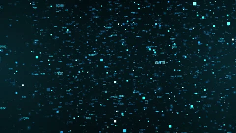 Data Points in Space Business Corporate Technology Background Loop Vidéo 307622124