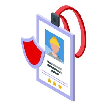 Data policy icon isometric vector. Privacy law Stockillustratie