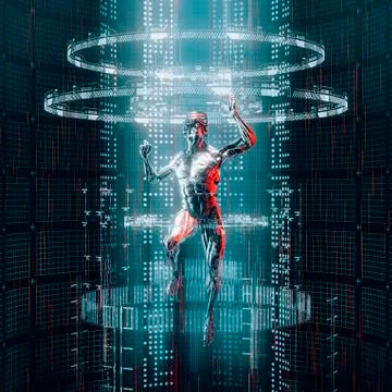 Data portal entry Stock Illustration