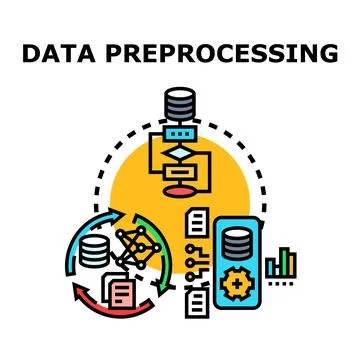 Data preprocessing process of information optimizing イラスト素材