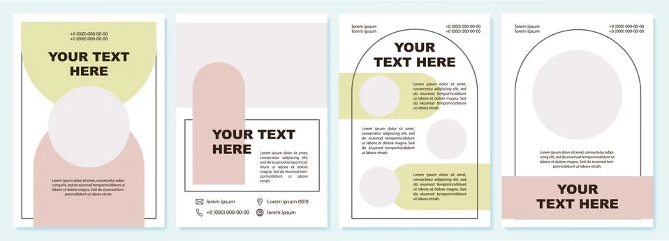 Data presentation modern brochure template Illustrazione stock