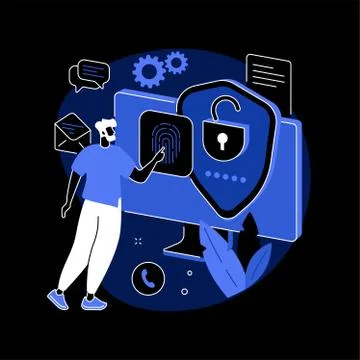 Data privacy abstract concept vector illustration. 스톡 일러스트