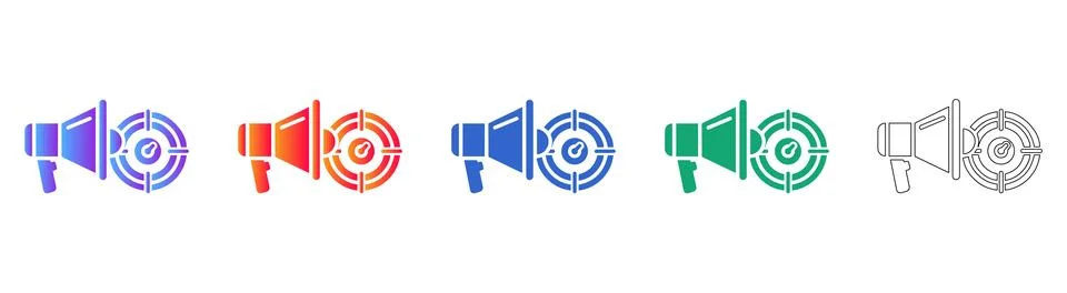 Data Privacy and Secure Shield Icon Set Stock Illustration