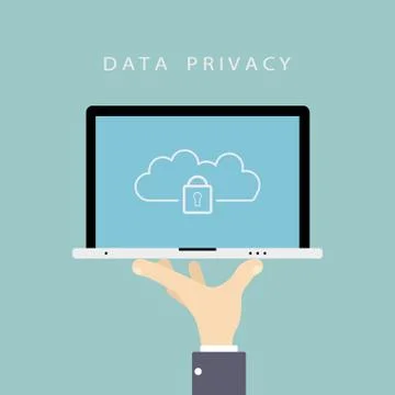 Data privacy concept. Stock Illustration