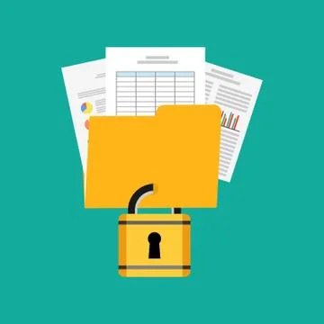 Data Privacy concept illustration. Stock Illustration