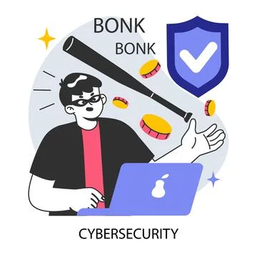 Data privacy. Cyber or web security . Database safety of a digital device. イラスト素材