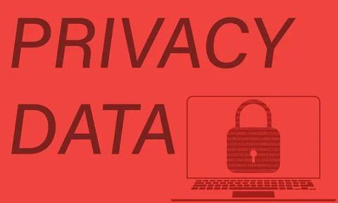 Data Privacy Day. Template for background, banner, card, poster with text Ilustração Stock