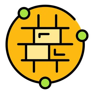 Data privacy icon vector flat 스톡 일러스트