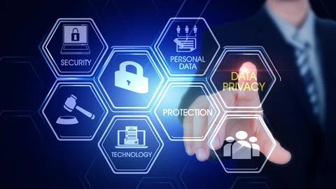 DATA PRIVACY Illustrazione stock