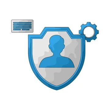 Data privacy illustration Stock Illustration