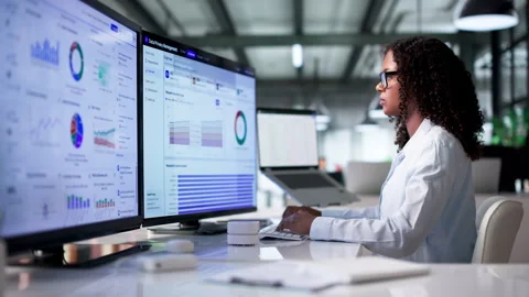 Data Privacy Manager Reviews Compliance Dashboard On Computer Stock Footage 341011864