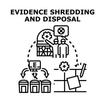 Data privacy protection and confidential information destruction Illustrazione stock