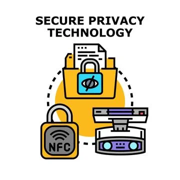 Data privacy protection and secure technology concept Stock Illustration