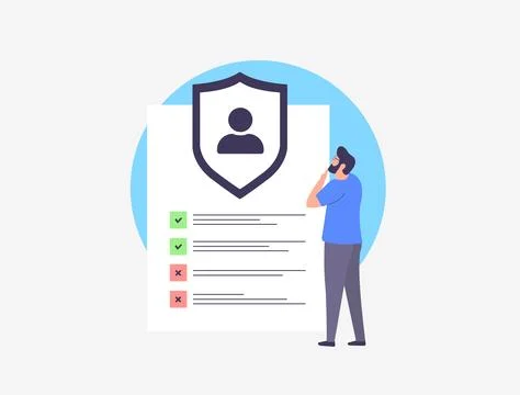 Data privacy regulations encompass laws governing collection, storage and Stock Illustration